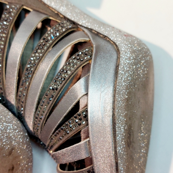 René Caovilla silver swarowski crystal embellished cage pumps, EU41 - Picture 16 of 17